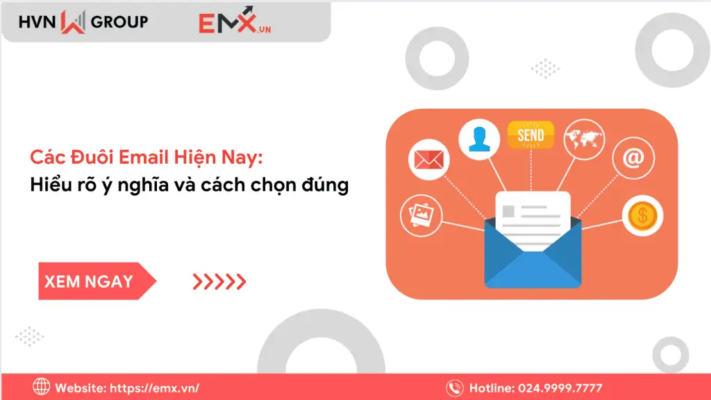 các đuôi email hiện nay