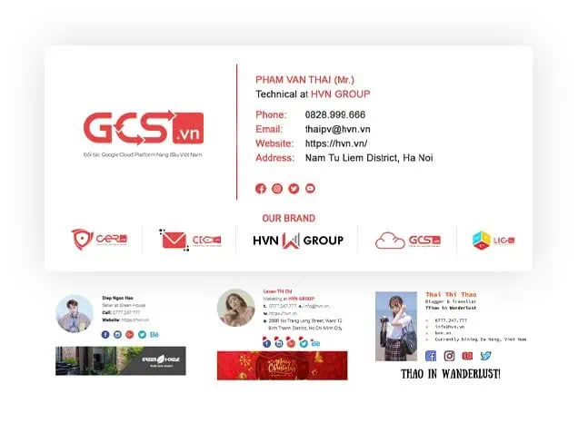 chữ ký của email nên có những thông tin gì