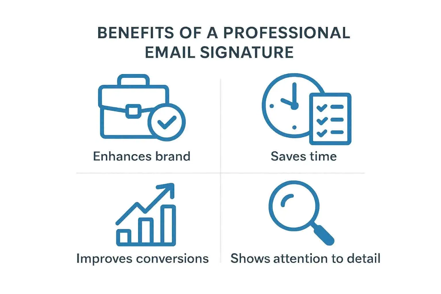 chữ ký của email nên có những thông tin gì