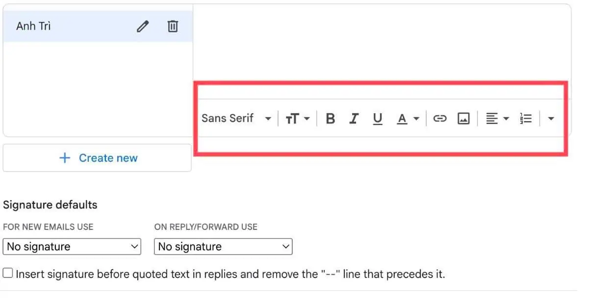 chữ ký của email nên có những thông tin gì