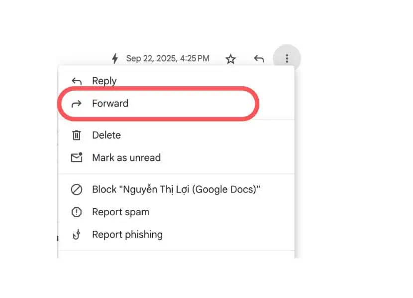 forward là gì trong email