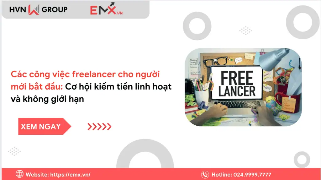 các công việc freelancer cho người mới bắt đầu