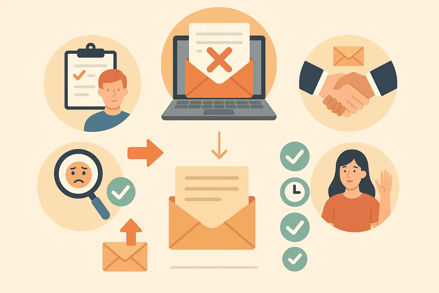 viết email từ chối nhận việc